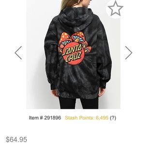 Santa Cruz tye dye sweatshirt